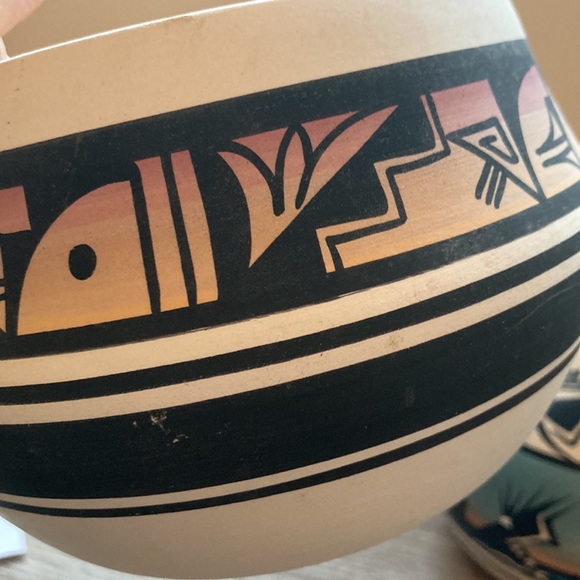 Two Navajo display bowl vase R jones M Kanuho - Picture 16 of 16